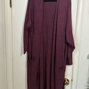 Torrid Purple Long Cardigan Torrid Size 5